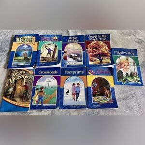 Lot Of 10 Abeka School Grade 3 Reading Teacher Answer Key & 9 Reader Curriculum